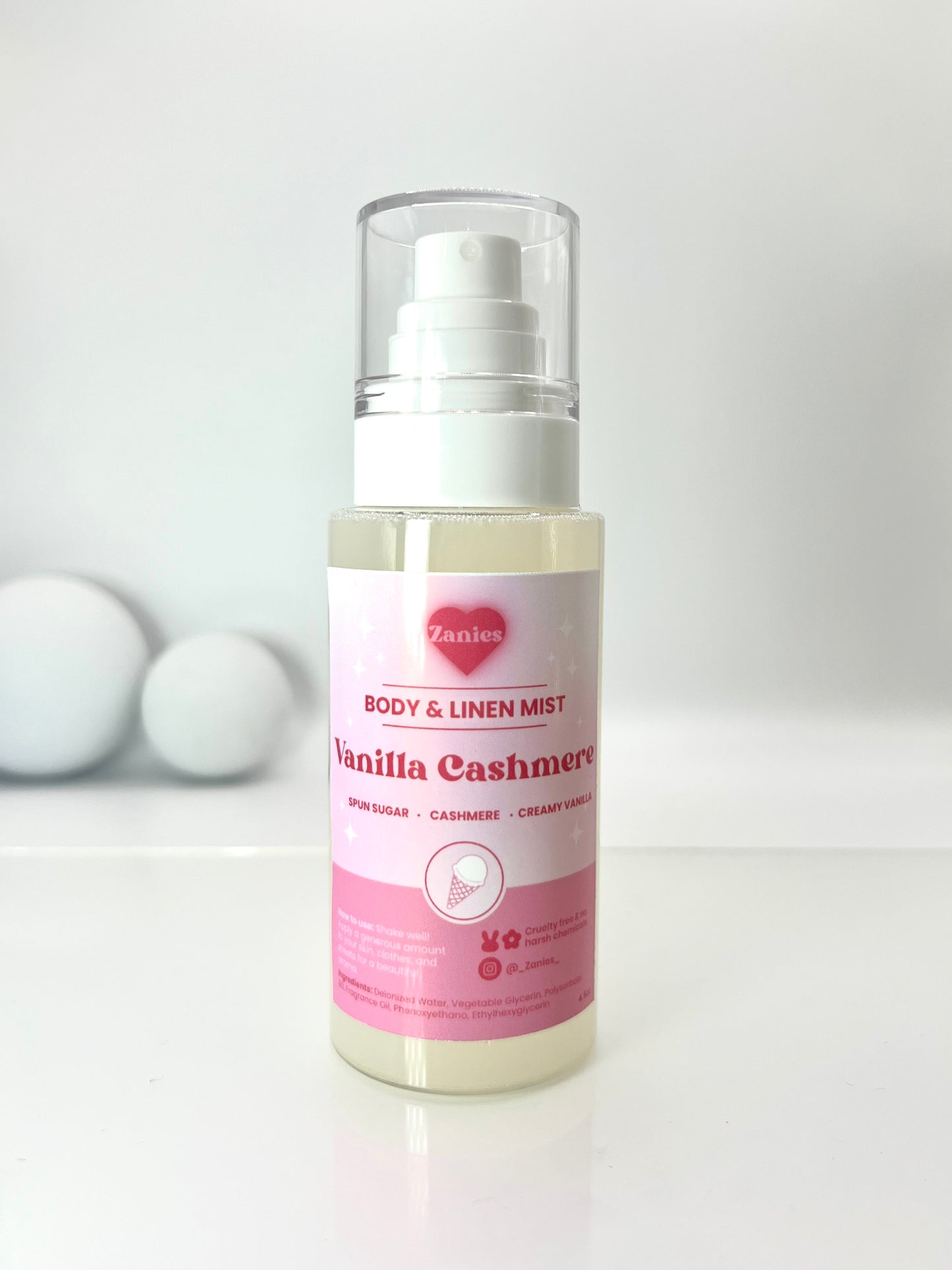 Vanilla Cashmere Body & Linen Mist