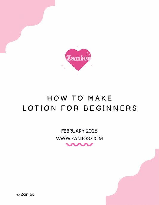 Lotion Formula for Beginners💞